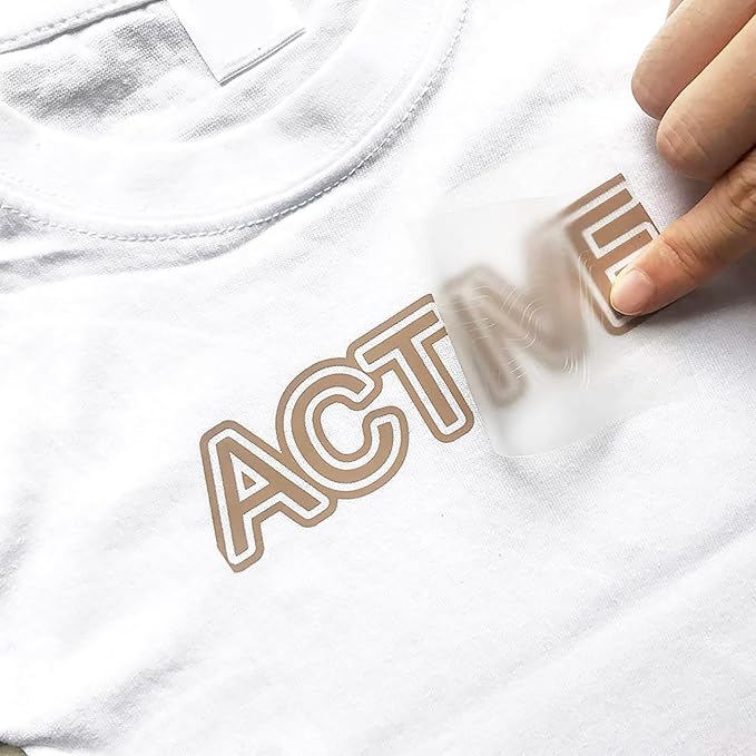 VINYL FROG Heat Transfer Vinyl Roll HTV Vinyl - 12" x5ft Camel Iron on Vinyl for T-Shirts, Heat Press Vinyl for DIY Craft Designs (Camel)