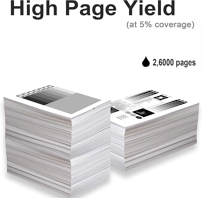 TN516 TN515 TN514 TN513 TN512 TN324 TN326 Black Toner Cartridges Compatible for Konica Minolta Bizhub 308E 458E 558E 658E 368E 454E 554E Printer Toner (1 Black) No Fading, No powder leakage, No Streak