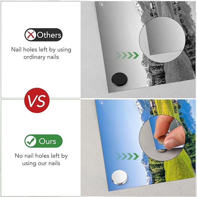 60 Pack Magnetic Pushpin, Magnetic Clips Magnet Thumb Tacks Magnet Tacks Push Pins for Cork Board Wall Bulletin Board Photo Wall