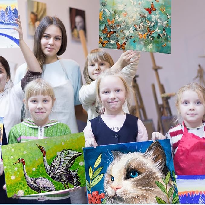 Canvases for Painting 11x14 Inch, 21 Pack Blank Painting Canvas Boards for Painting Supplies-Cotton Canvas Panels Acid-Free Primed for Oil Paint,Watercolor, Acrylic Paint, Gouache and Tempera.