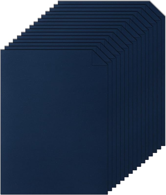 120 Sheets Navy Blue Cardstock 8.5 x 11 Craft Paper, 92lb Dark Blue Card stock Printer Paper for DIY Cards, Greeting Cards, Anniversary, Wedding, Menus