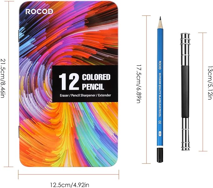 Profession Sketch Pencils & Colored Pencils for Kids and Adults Drawing Pencils Set