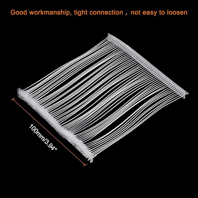 MECCANIXITY Standard Tagging Fasteners,Plastic Regular,Standard Label Gun Price Tagging Barbs for Garment Price Tag Label Tagging Barbs 100mm/4 Inch,Pack of 1000 Transparent