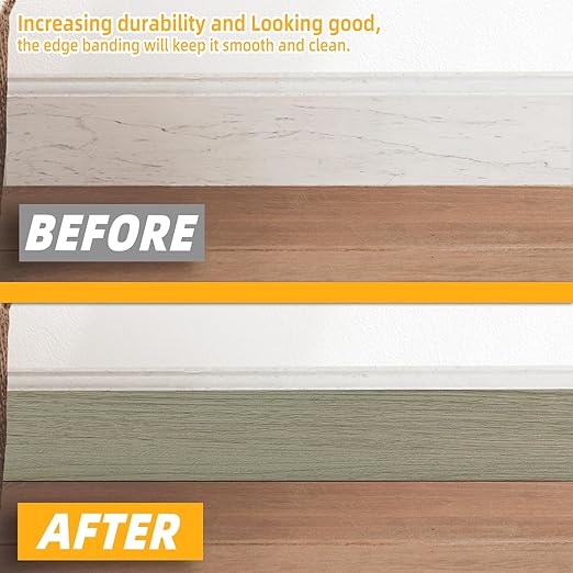 GSCIT Club Wood Grain Repair Tape, 2.4 inch X 100ft Self Adhesive Silver Walnut Grain Repair Patch for Tables, Chairs, Baseboards, Doors, Windows, Floors, Handicraft DIY.