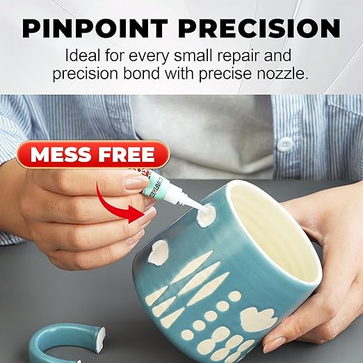 Super Glue Gel 3 Gram (Pack of 12), Clear Instant CA Glue Multipack for Plastic Ceramic Glass, Strong All Purpose Single Use Cyanoacrylate Adhesive for Metal Wood Shoe Aquarium Rubber Leather Craft