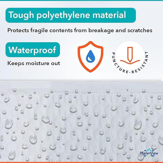 White Small Bubble Mailers 4x8 Inch #000 | Thick Padded Poly Bubble Mailer Envelopes | Bubble Envelopes | Waterproof Mailing Envelopes | 500 Pack Bulk | Trading Card sports card Shipping | USA Made