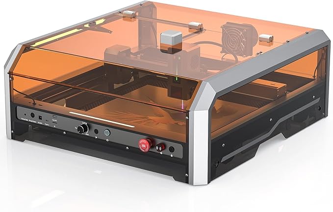 L8 Laser Engraver, 20W Laser Cutter Built-in Acrylic Enclosure with Vent, Air Assist Pump, Honeycomb, Camera, All-in-one Plug and Play Laser Engraving Machine, Laser Safety Class 1