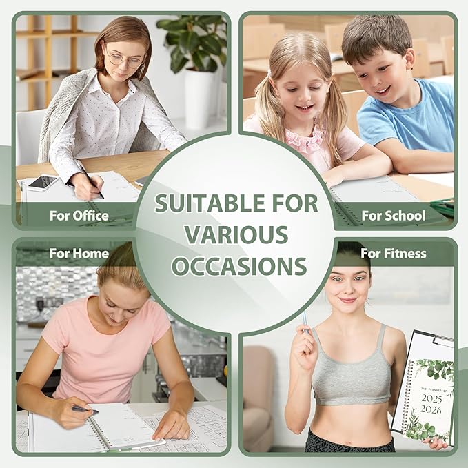 Planner 2025-2026, Weekly and Monthly Calendar Academic Planner (July 2025 - June 2026), Hardcover Teacher School Student Agenda with Tabs, Ideal for School Office Supplies, A5 (6.3" x 8.5")