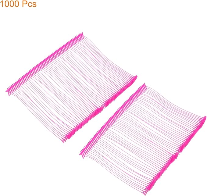 MECCANIXITY Standard Tagging Fasteners,Plastic Regular,Standard Label Gun Price Tagging Barbs for Garment Price Tag Label Tagging Barbs 75mm/3 Inch,Pack of 1000 Rose Red