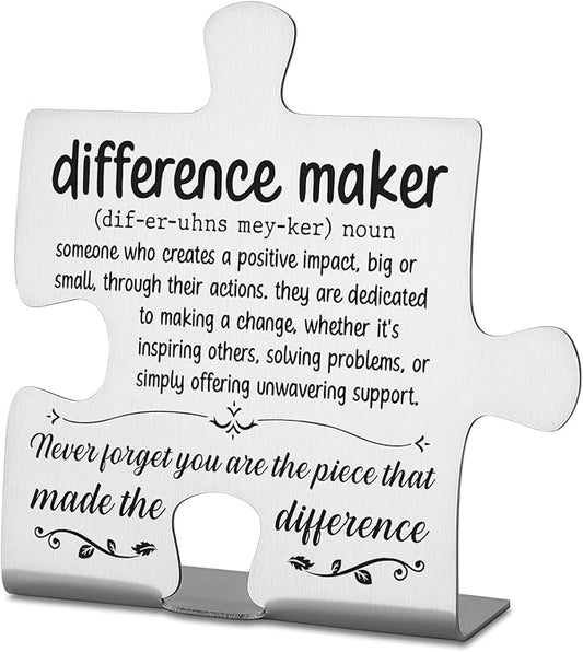 Thank You Appreciation Gifts for Coworkers, Boss, Women, Men, Nurse, Mentor Teacher. Going Away Gift Retirement Gift for Employee, Inspirational Motivational Quote Decorative Signs Plaques WDD1