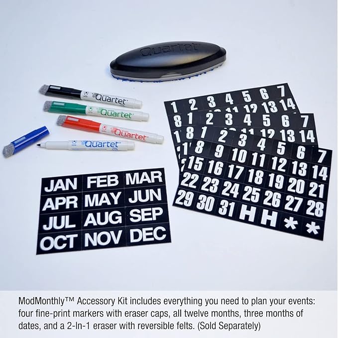 Ultimate Office Magnetic Dy-Erase Whiteboard Modular Monthly Planning Calendar (1 Each)