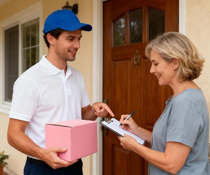 Zipper Pink Shipping Boxes Set of 30, 8x5x5 Safe Disposable Cardboard Mailer Packaging Boxes for Small Business