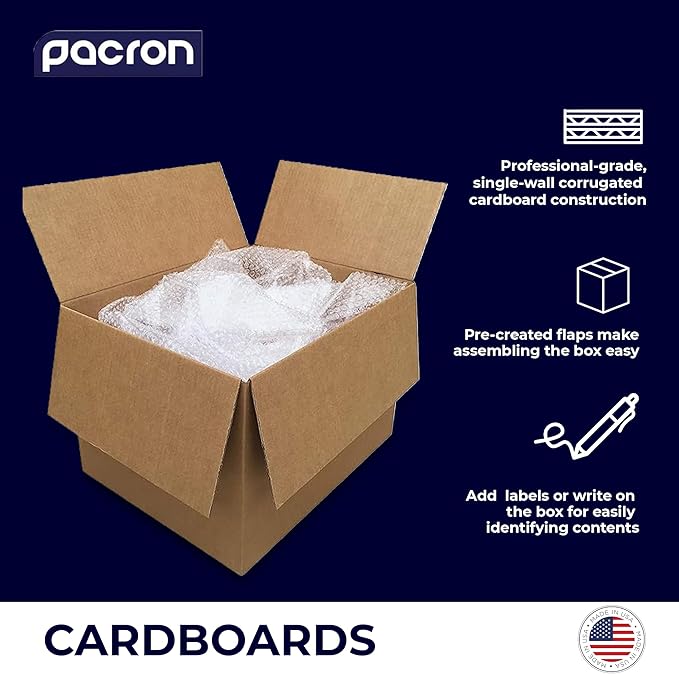 6 Pack Sturdy Cardboard Moving Boxes 15x11.5x22 – Durable Shipping, Packing, and Storage Boxes for Long-Distance Moves – Versatile Moving Supplies for Packing and Shipping Needs