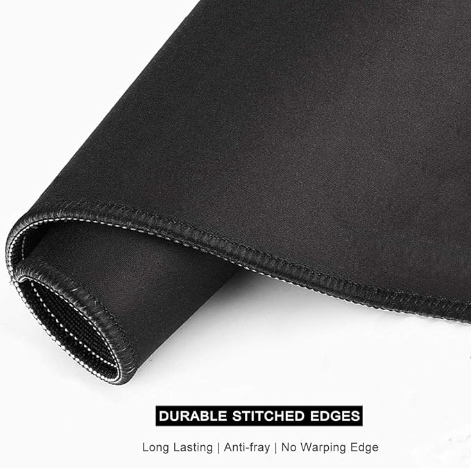 Auhoahsil Mouse Pad, 12 x 10 in Animals Theme Computer Mouse Pad for Desk, Premium-Textured Non-Slip Rubber Stitched Edges Waterproof Square Mouse Mat for Gaming Work Wireless Mice, Beach & Dog