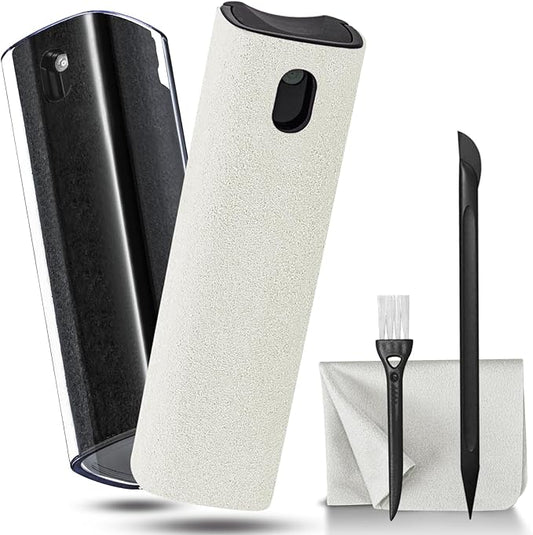 walrfid 2Pcs Laptop Cleaner, Computer Screen Cleaner Spray and Wipe, Electronics Laptop Cleaning Kit for iPad, iPhone, Cellphone, Monitor, MacBook Pro, Car Display, Tablet, TV, Kindle, Black Cream