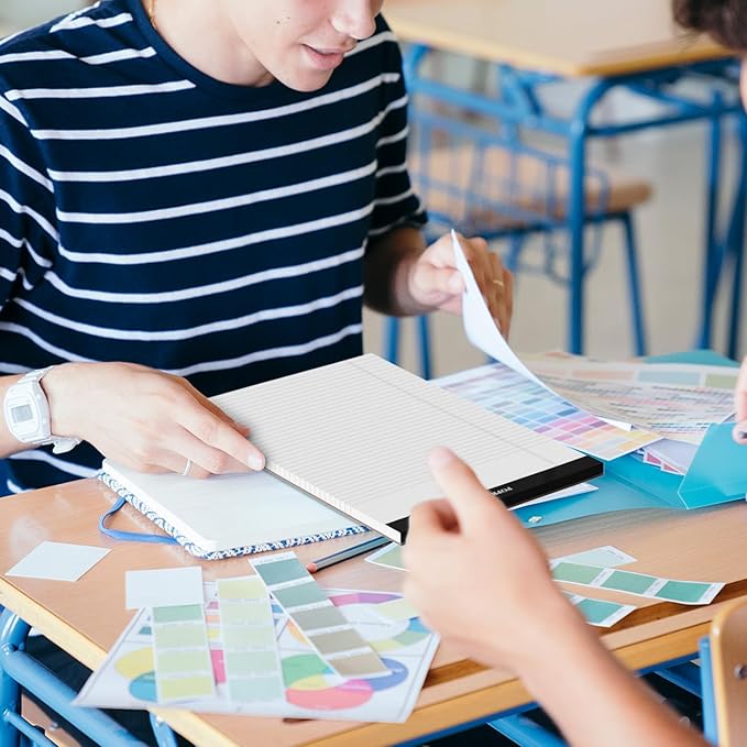 POPRUN White Legal Pads 8.5 x 11.75 College Ruled, 100GSM Writing Paper Pad, Bulk Lined Notepad Notebooks for Work School, Classroom Office Supplies, 3 Pack