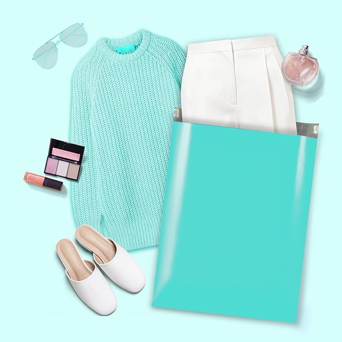 Metronic 100PC Large Shipping Bags Poly Mailers 19x24 Envelopes Mailers with Self Adhesive Waterproof and Tear-Proof Postal Bags in Teal