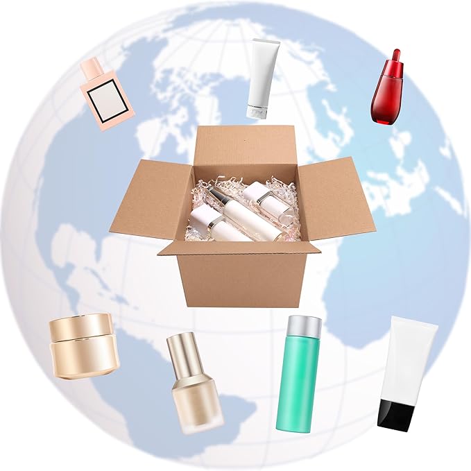 CRUGLA 40 Packs 7x6x5 Shipping Boxes for Small Business, Corrugated Cardboard Boxes Bulk for Shipping Packing Mailing