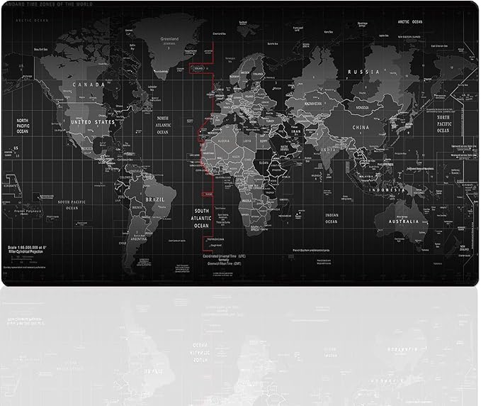 Gaming Mouse Pad Large Anti-Slip Rubber Base Size 47.2x15.7 in (47.2X15.7IN, 120x40 Map)