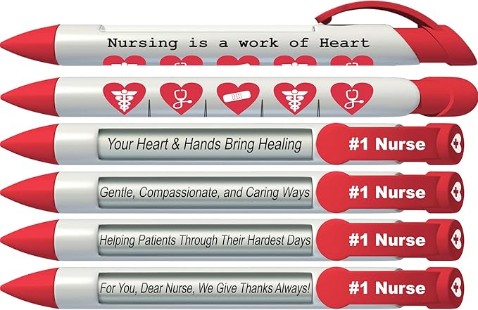Greeting Pen Nurse Appreciation Ballpoint Retractable Pen (9019)