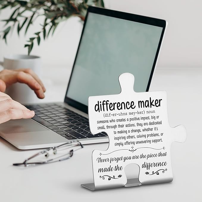 Thank You Appreciation Gifts for Coworkers, Boss, Women, Men, Nurse, Mentor Teacher. Going Away Gift Retirement Gift for Employee, Inspirational Motivational Quote Decorative Signs Plaques WDD1