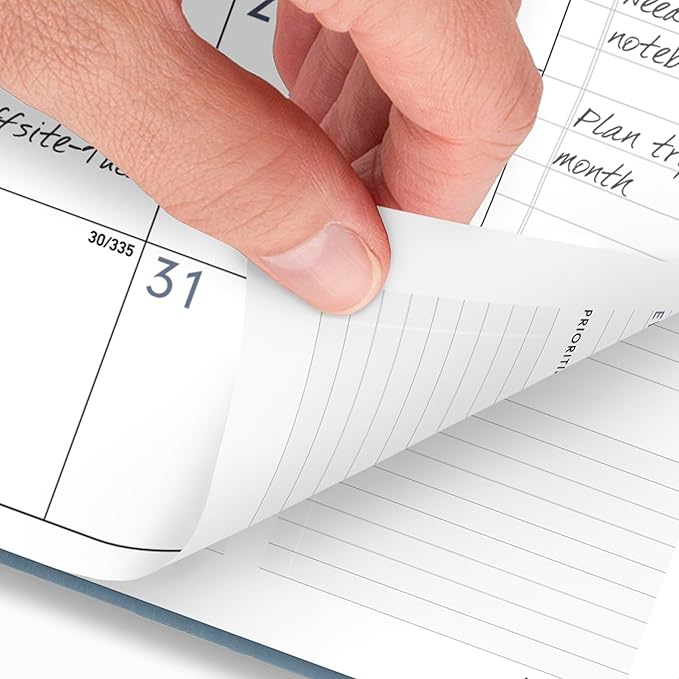 AT-A-GLANCE 2026 Planner, Weekly & Monthly, 8.25" x 11", Large, Contemporary Lite, Slate Blue (70940X2026)