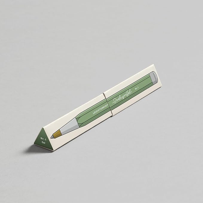 LEUCHTTURM1917 - Drehgriffel Writing Pen (Sage) - Gel Pen with Black Ink Included