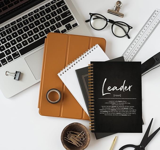 OXW Meeting Notebook for Work, Leadership Gifts, Employee Appreciation Gifts, Journals for Writing, Thank You Gifts for Women Men Coworkers Mentor Boss Supervisor Teacher(5.5'' X 8.3'')