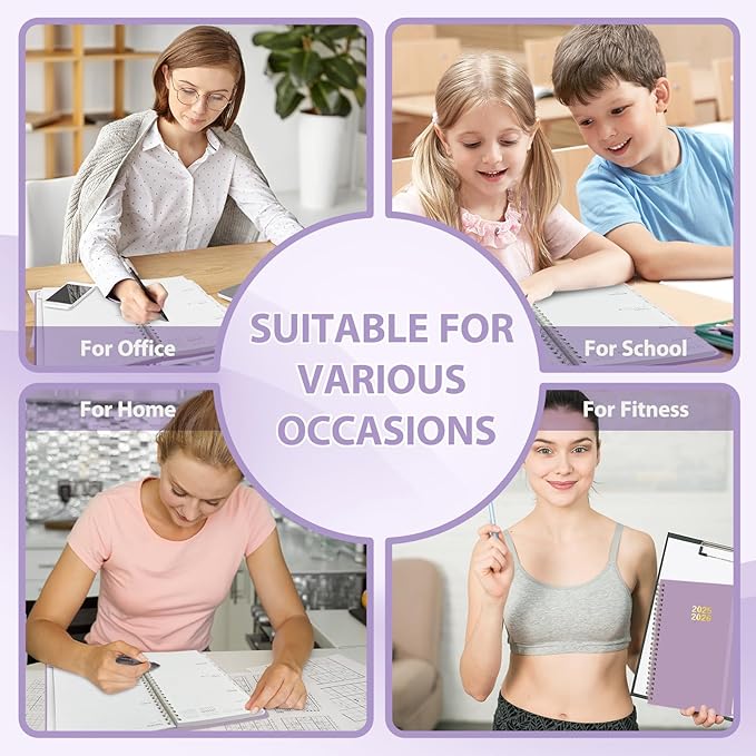 Planner 2025-2026, Weekly and Monthly Calendar Academic Planner (July 2025 - June 2026), Hardcover Teacher School Student Agenda with Tabs, Ideal for School Office Supplies, A5 (6.3" x 8.5")