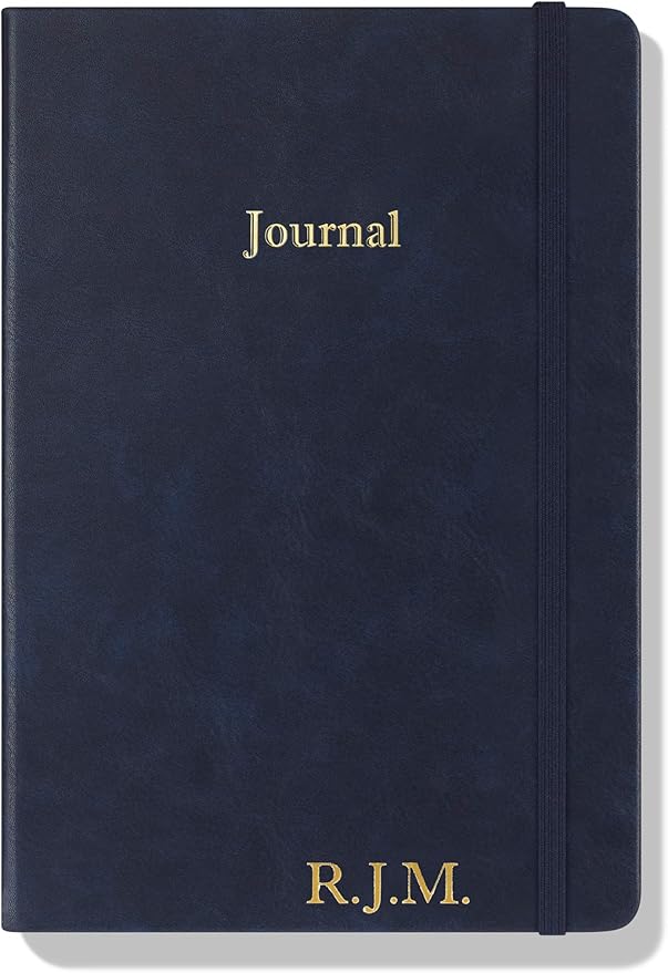 Wykeham's Executive 2026 Undated Daily Journal Planner – US Format – Customization Available (Personalized Royal Blue, 8.5"×5.5" - Undated)