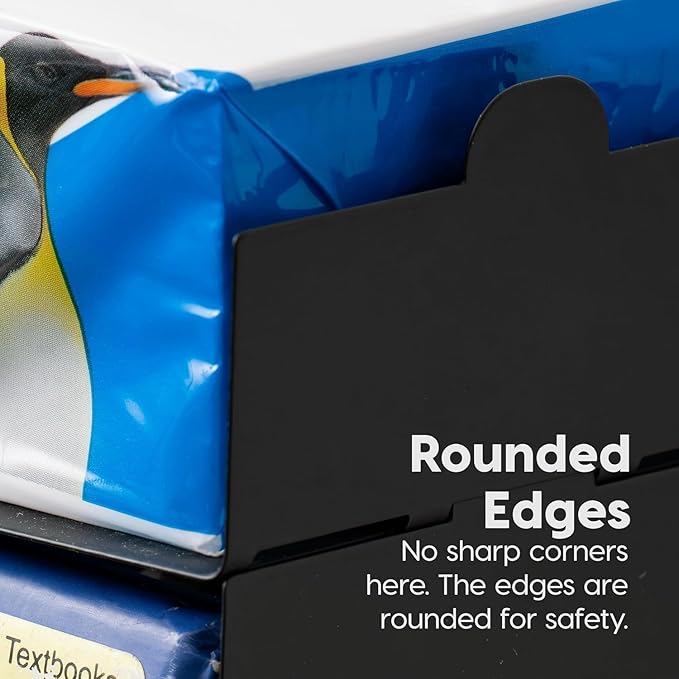 IRIS USA Metal Letter Tray Paper Organizer, 4 Pack, for Letter/A4 File Holder Paperwork Document, Stackable Desktop File Organizer Tray Paper Basket Rack for Office Supplies Home Work, Black