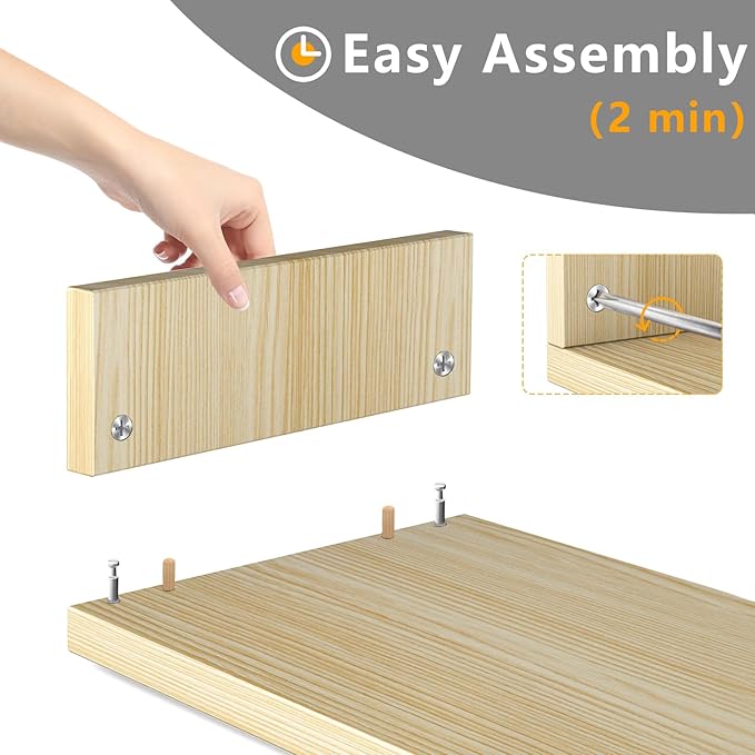TAVR Dual Monitor Stand Riser, Computer Monitor Stands for 2 Monitors, Extra Long Multifunctional Desktop Organizer Riser for Computer, Laptop, PC, Printer, TV, Max 48.2" Length, Oak