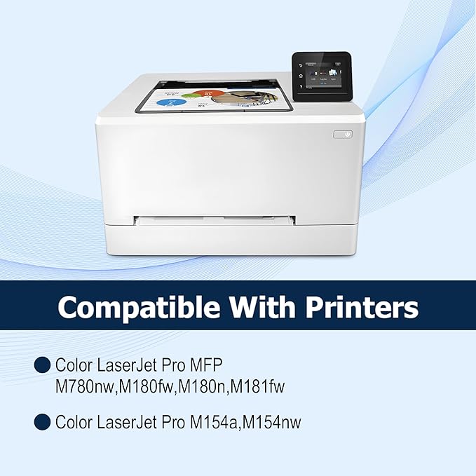 204A Black Toner Cartridge M180nw Toner Replacement for HP 204A CF510A to use with Color Laserjet Pro MFP M180nw M180n M181fw M154a M154nw Printer (2 Pack )