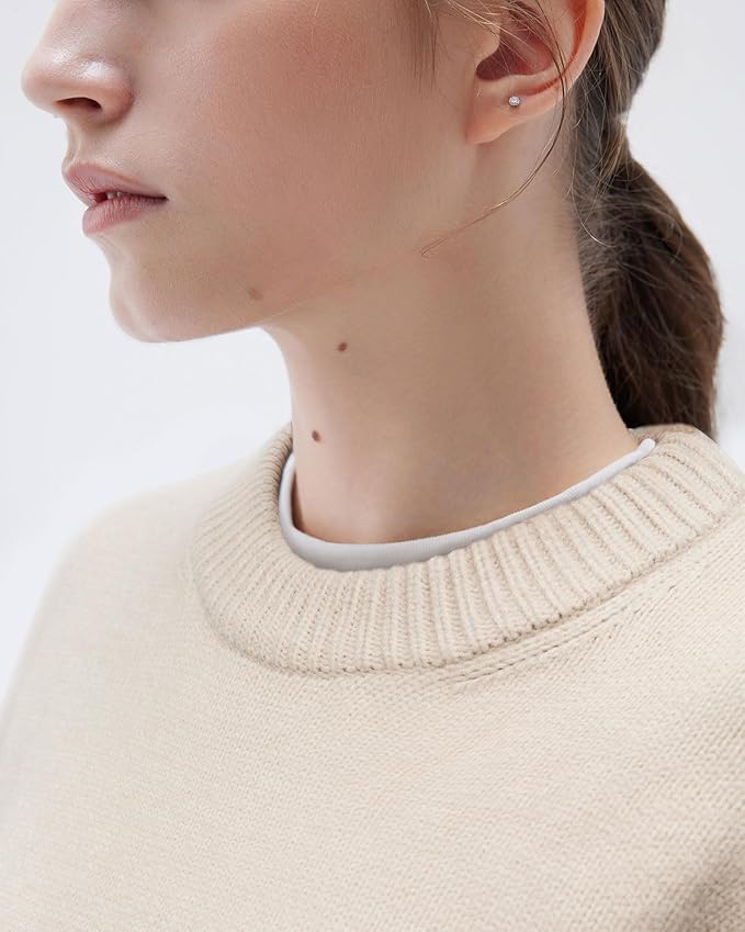 SUUKSESS Women Cashmere Oversized Long Sleeve Pullover Sweater Crew Neck Jumpers