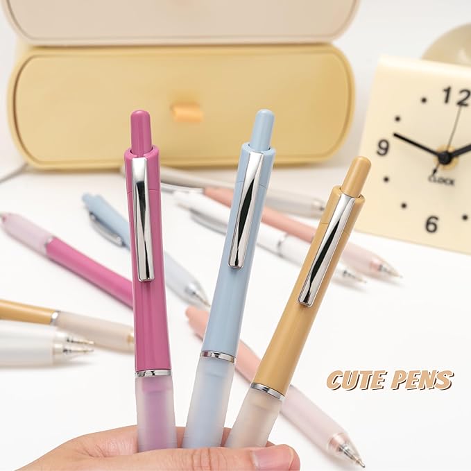 Ball Point Pen Black Ink Ballpoint Pens with Super Soft Grip Medium Point 1.0mm Office Pens (12-count)