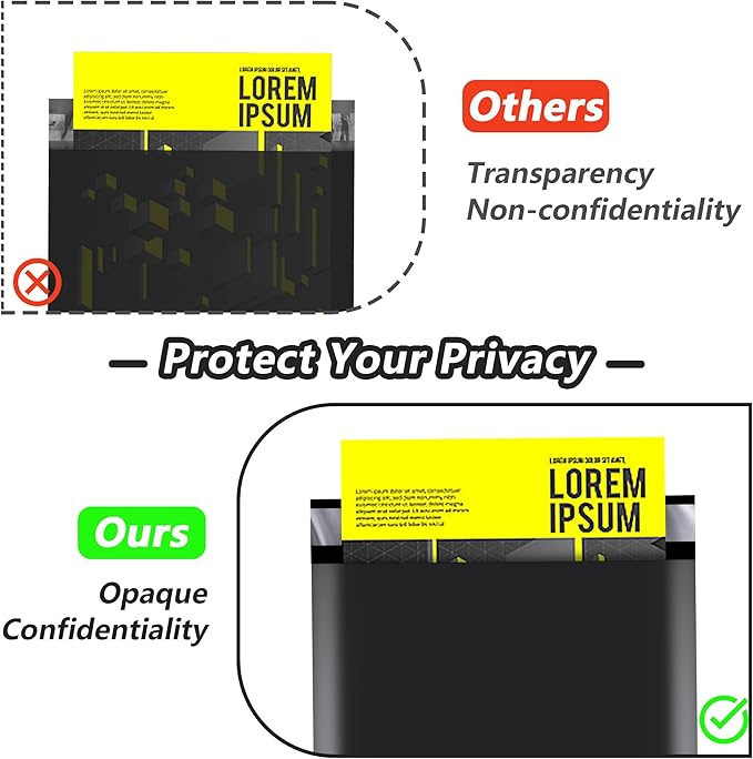 JinRuiKJ Thank You Poly Mailer 10x13 Inch 100 PCS, Shipping Bags for Clothing, Packaging Bags for Small Business, Strong Adhensive, Waterproof and Tear-Resistant Mailing Envelopes, Black