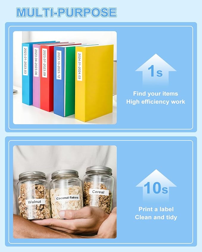 Rplacement for Brother Label Maker Tape Refill 12 mm 0.47 Laminated White TZe-231 Compatible with Brother P-Touch PT-H110 PT-D210 Label Maker Machine, Black on White, 1/2 Inch x 26.2 Feet, 14 Pack