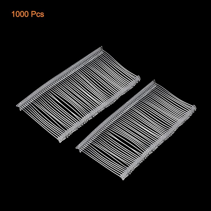 MECCANIXITY Standard Tagging Fasteners, Plastic Regular, Label Gun Price Barbs for Garment Tag - 45mm/1.77 Inch, Pack of 1000 Transparent