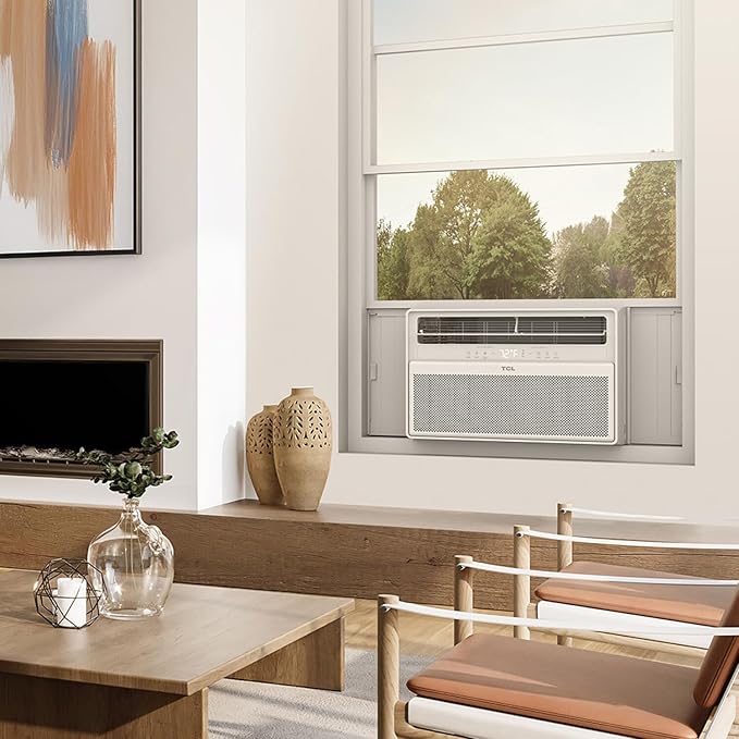 TCL 10,000 BTU Q-Series Smart Inverter Window AC, Ultra-Quiet 32dB Fan & 40dB Cooling, 38% Energy Saving, 3-Step Install, Open-able Window, Works with Smart Home Devices, Cools up to 450 Sq. Ft.