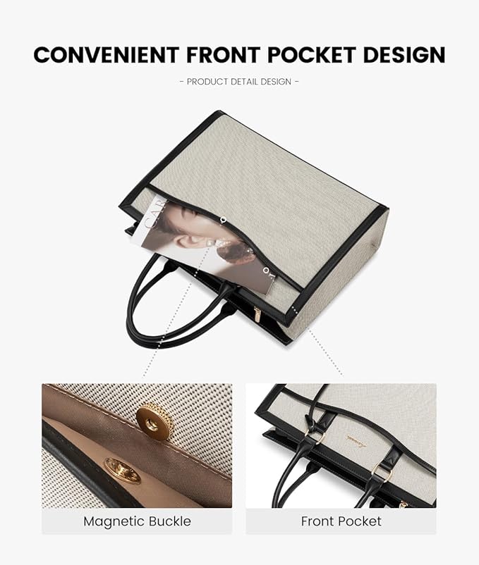 LOVEVOOK Laptop Tote Bag for Women, Office Work Bag Briefcase fit for 15.6 inch Laptop, Large Capacity Teacher Bag Handbag