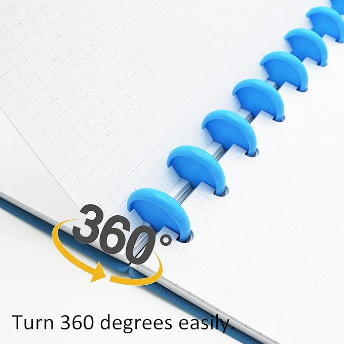 100pcs Discbound Notebook Discs DIY Planner Accessoriesfits for Tul,Levenger,Arc,Happy Planner,Talia(Blue,1.5inch/38mm)