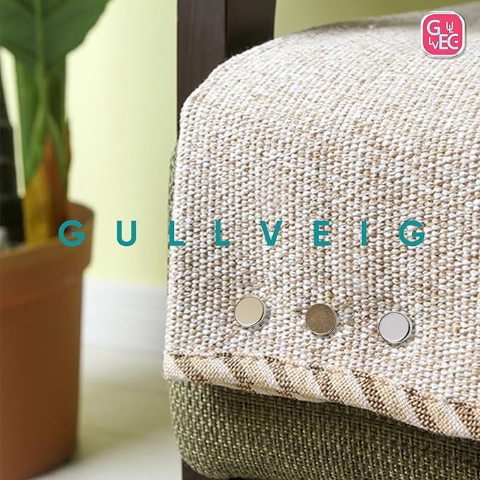 Gullveig Golden Push Pins and Thumb Tacks: Heavy Duty Flat Upholstery, Long Carpet Tacks, and Decorative Nails for Wood and Fabric, 50 Count