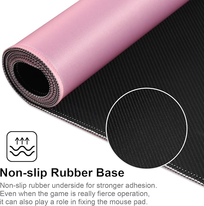 XXL Gaming Mouse Pad 35.4x15.7 Professional Large Mouse Pad & Computer Game Mouse Mat-90x40 Pinkus