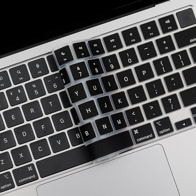 2 Pack Keyboard Cover for 2025-2023 MacBook Air 13" 15" M4 M3 M2, 2025-2021 MacBook Pro 14" 16" M4 M3 M2 M1 Pro/Max, Ultra Thin Keyboard Skin for 14.2" 16.2" MacBook Pro /13.6" 15.3" MacBook Air, US