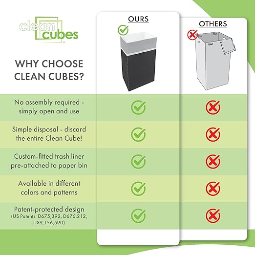 | 30 Gallon Multi-Liner Disposable Trash Cans (3-Pack) - Reusable Garbage and Recycling Bins for Parties, Events, and More (Black)