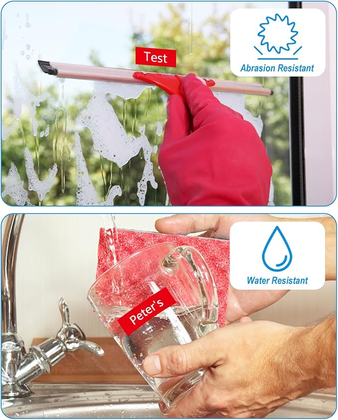 Weemay 3 Pack TZe445 18mm White on Red Laminated Label Tape Compatible with Brother Label Maker Tape TZe-445 TZe 445 TZ-445 TZ445 for PT-D400AD PT-D610BT PT-D600 PT-D410 Printer, 0.7" x 26.2'