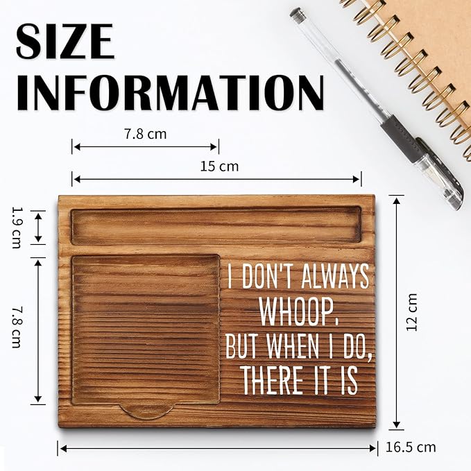 I Don't Always Whoop Sticky Note Holder, Funny Office Decor for Women, Humorous Office Gifts for Coworker Colleague Employee Boss, Women, Men, Friends, Desk Self-Stick Note Pad Holders WPP28