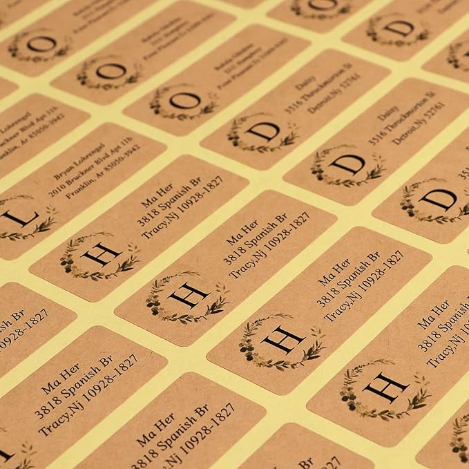 Custom Address Labels - Personalized Address Labels, Return Address Labels with Strong Adhesion, Can Be Used for Cardboard, Paper, Plastic, Glass, Metal (2.6x1 Inch, Set of 280)