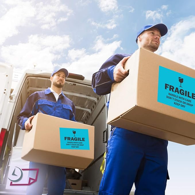 NextDayLabels - 8-1/2 x 11 Neon Color High Light Fluorescent Labels for Laser & Inkjet Printer (Blue Fluorescent, 8.5" x 11" - 1 Per Page | 100 Labels)