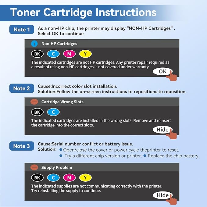 MYTONER 218A Toner Cartridges 4 Pack 3301fdw (with Chip) Replacement for HP 218A W2180A 218X W2180X for Color Laserjet MFP 3301fdw 3301cdw Pro 3201dw 3301sdw Printer Ink Black Cyan Magenta Yellow